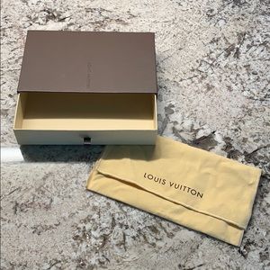 100% Authentic Small Louis Vuitton Dust Bag & Box